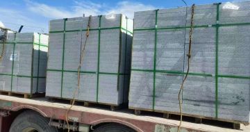 盐城 芝麻白花岗岩地铺石装车日常