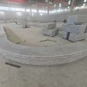 盐城 芝麻白异形坐凳，自然面光面弧形加工