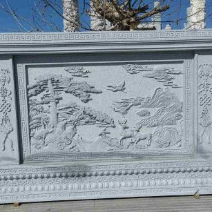 盐城 芝麻白大型照壁，屏风，影壁