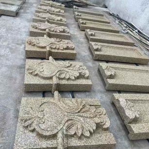 盐城 黄金麻花岗岩别墅外墙雕刻板