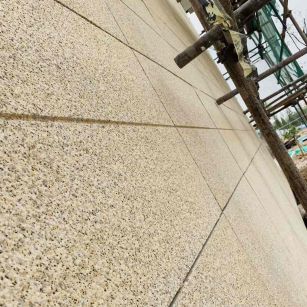 盐城 黄金麻花岗岩荔枝面外墙干挂石材效果示例