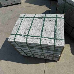 盐城 白麻花岗岩石材自然面蘑菇石成品