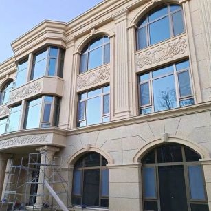 盐城 黄金麻花岗岩别墅外墙干挂