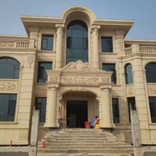 盐城 黄金麻花岗岩别墅外墙干挂