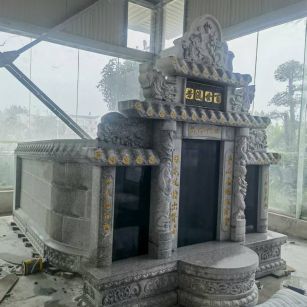 盐城 芝麻白墓碑效果展示图