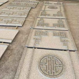 盐城 白麻花岗岩外墙立面雕刻板