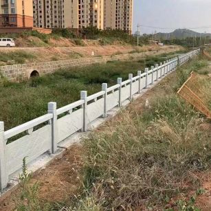 盐城 白麻河道栏杆效果展示图