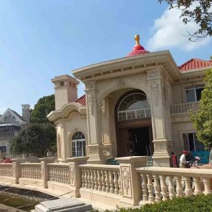 盐城 黄金麻花岗岩欧式别墅