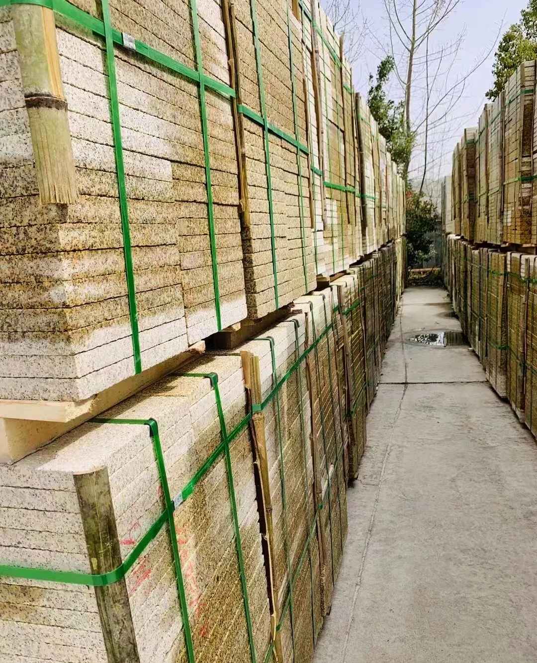 盐城 黄金麻花岗岩荔枝面地铺石