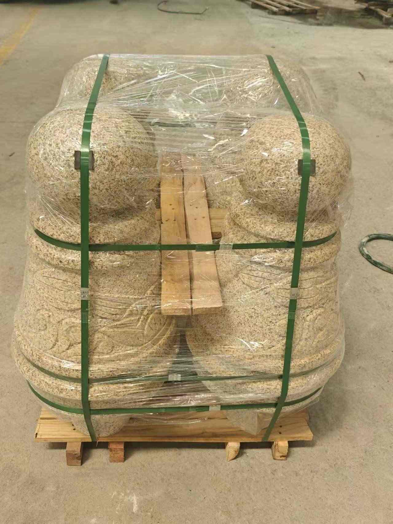 盐城 黄金麻异形定制雕花——棒棒糖挡车柱