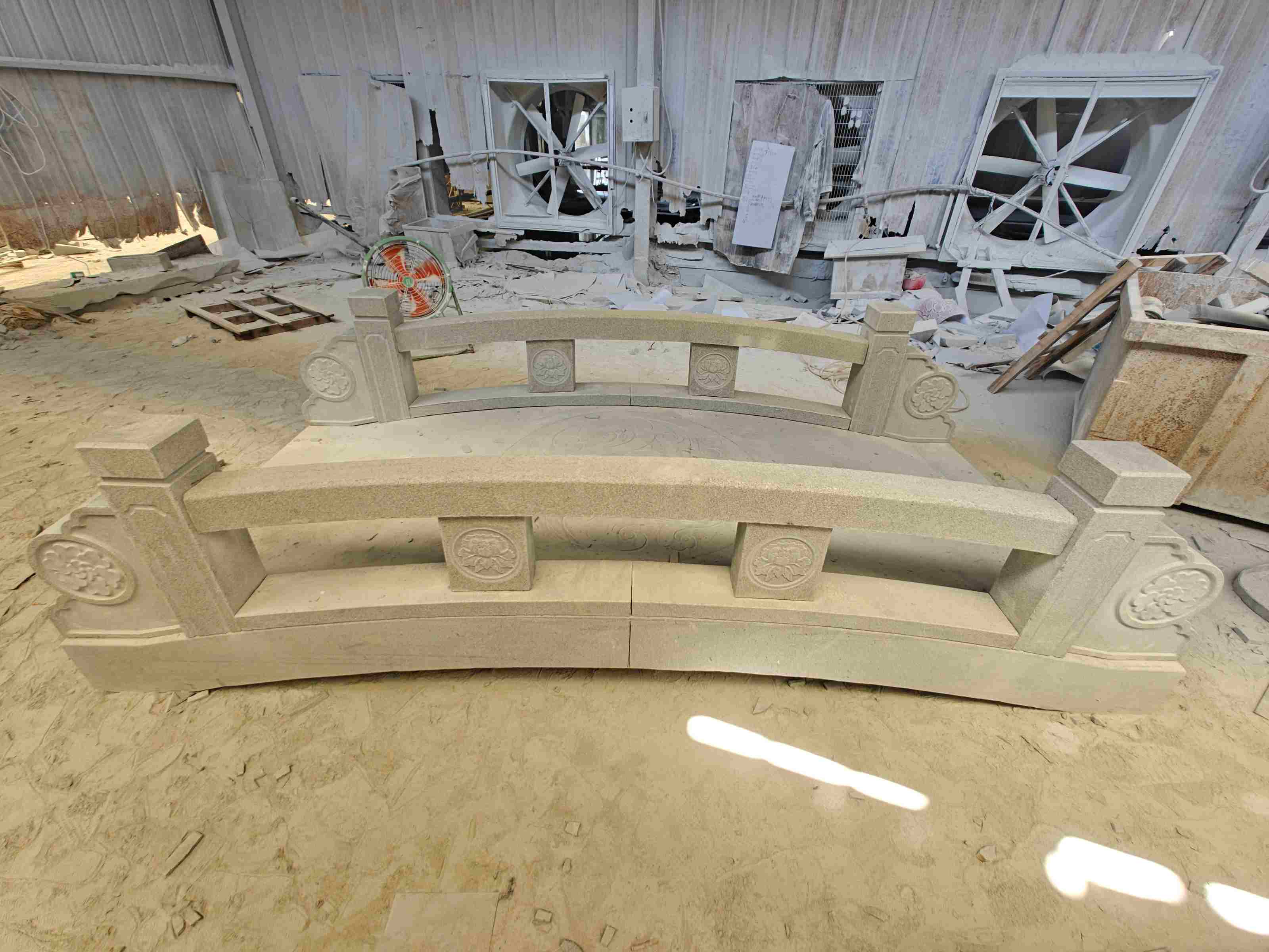 盐城 芝麻灰花岗岩异形加工-拱桥，石桥