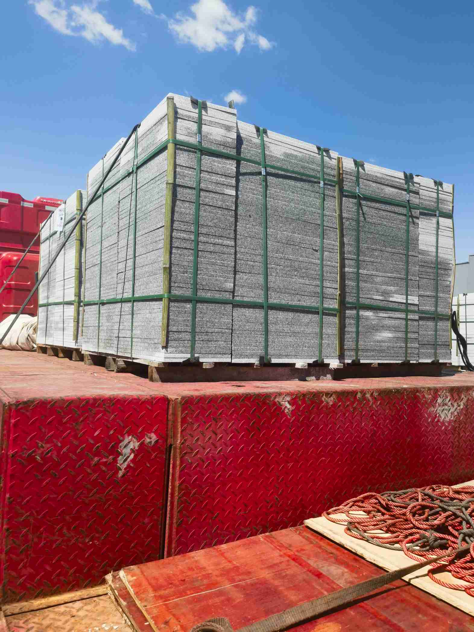 盐城 芝麻白火烧规格板地铺石300*600/600*600