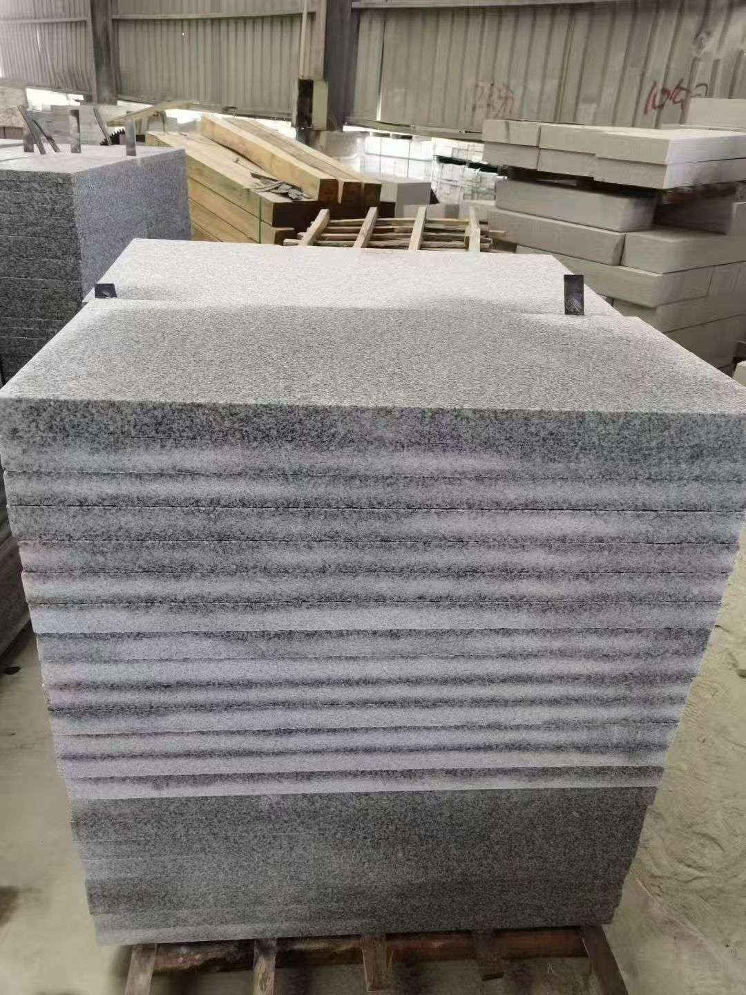 盐城 芝麻白5公分火烧地铺成品，900*400，规格可定制