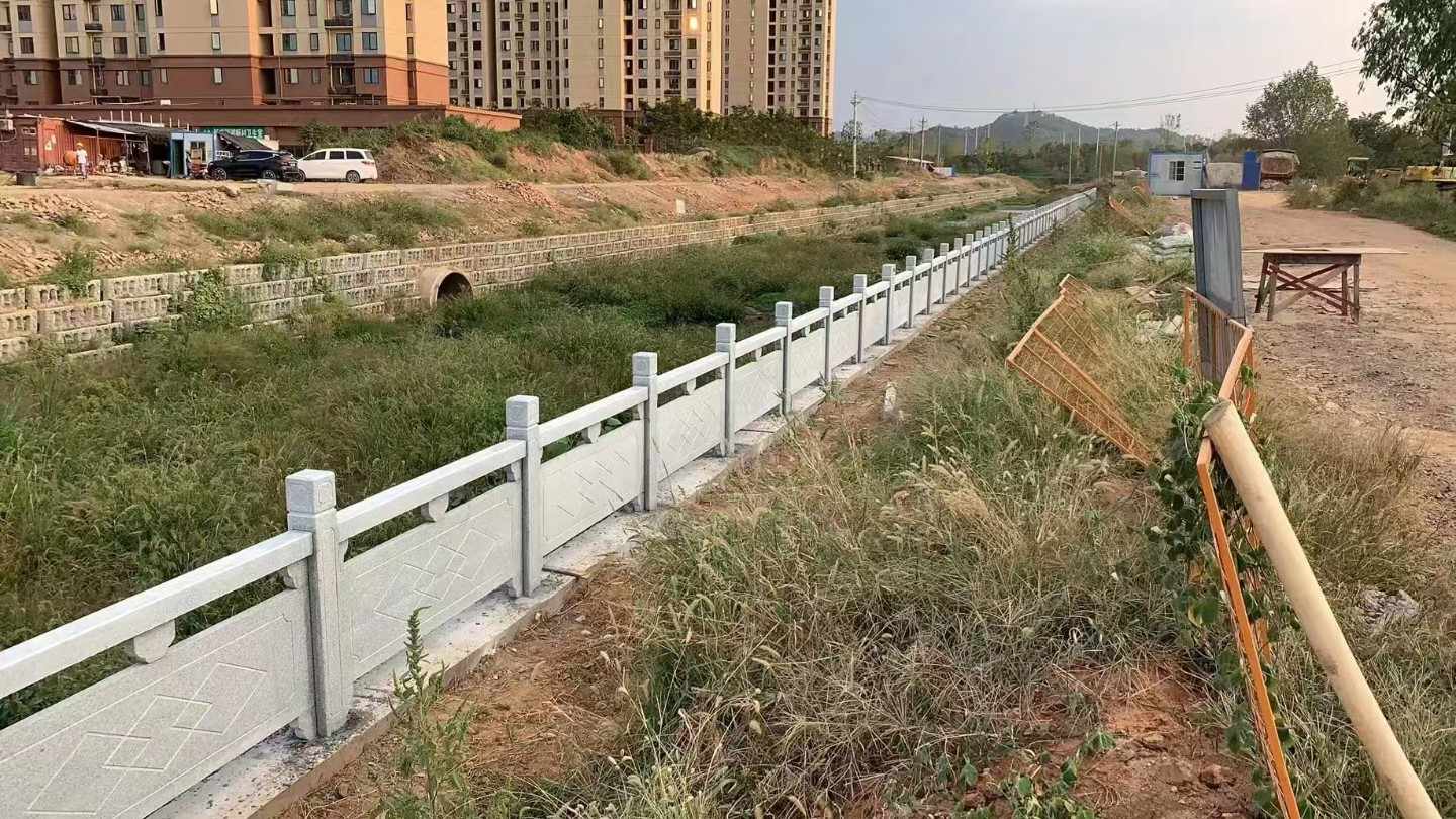 盐城 白麻河道栏杆效果展示图