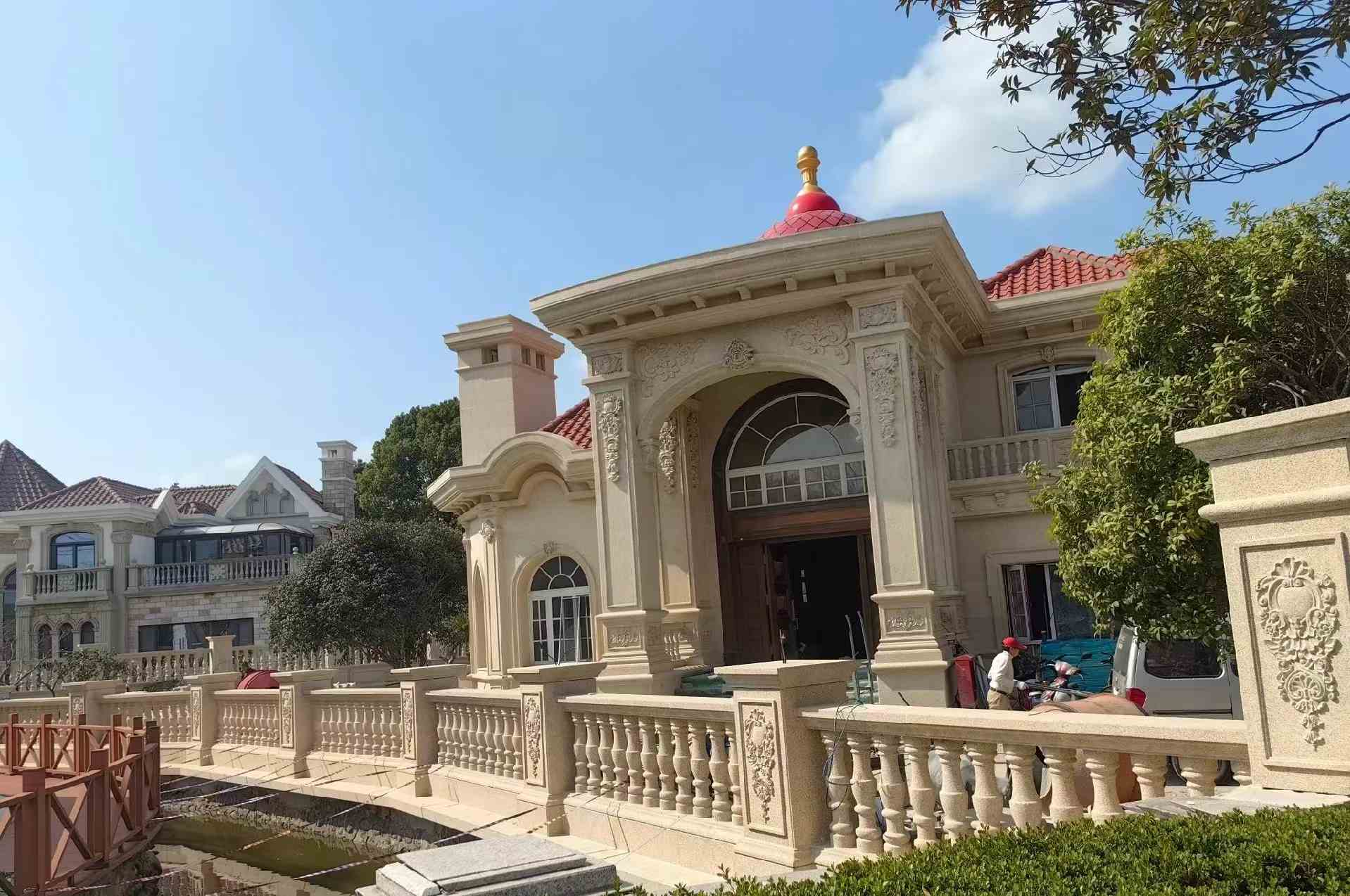 盐城 黄金麻花岗岩欧式别墅