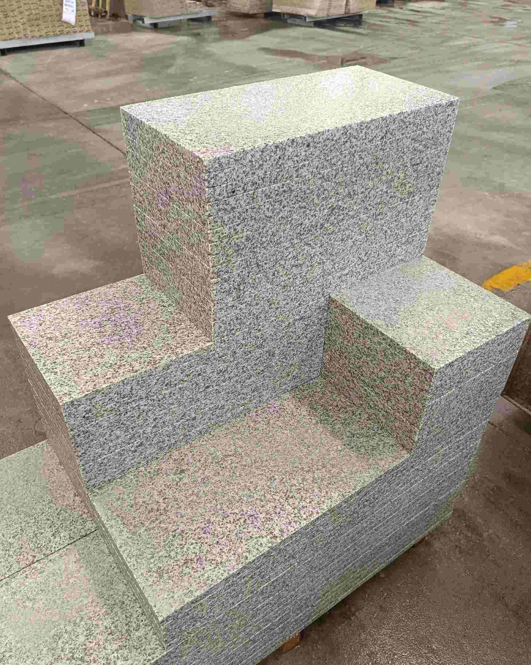 盐城 白麻花岗岩荔枝面地铺石